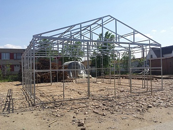 Промышленная теплица из поликарбоната Фермер - 10 м