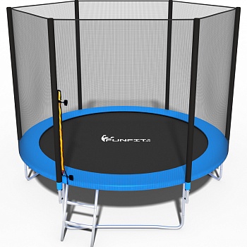 Батут FunFit  312 см внешней сеткой и лестницей (846)
