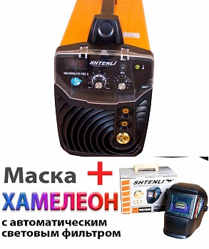 Сварочный полуавтомат Shtenli MIG-220 PRO S (с евро разъемом) + Маска